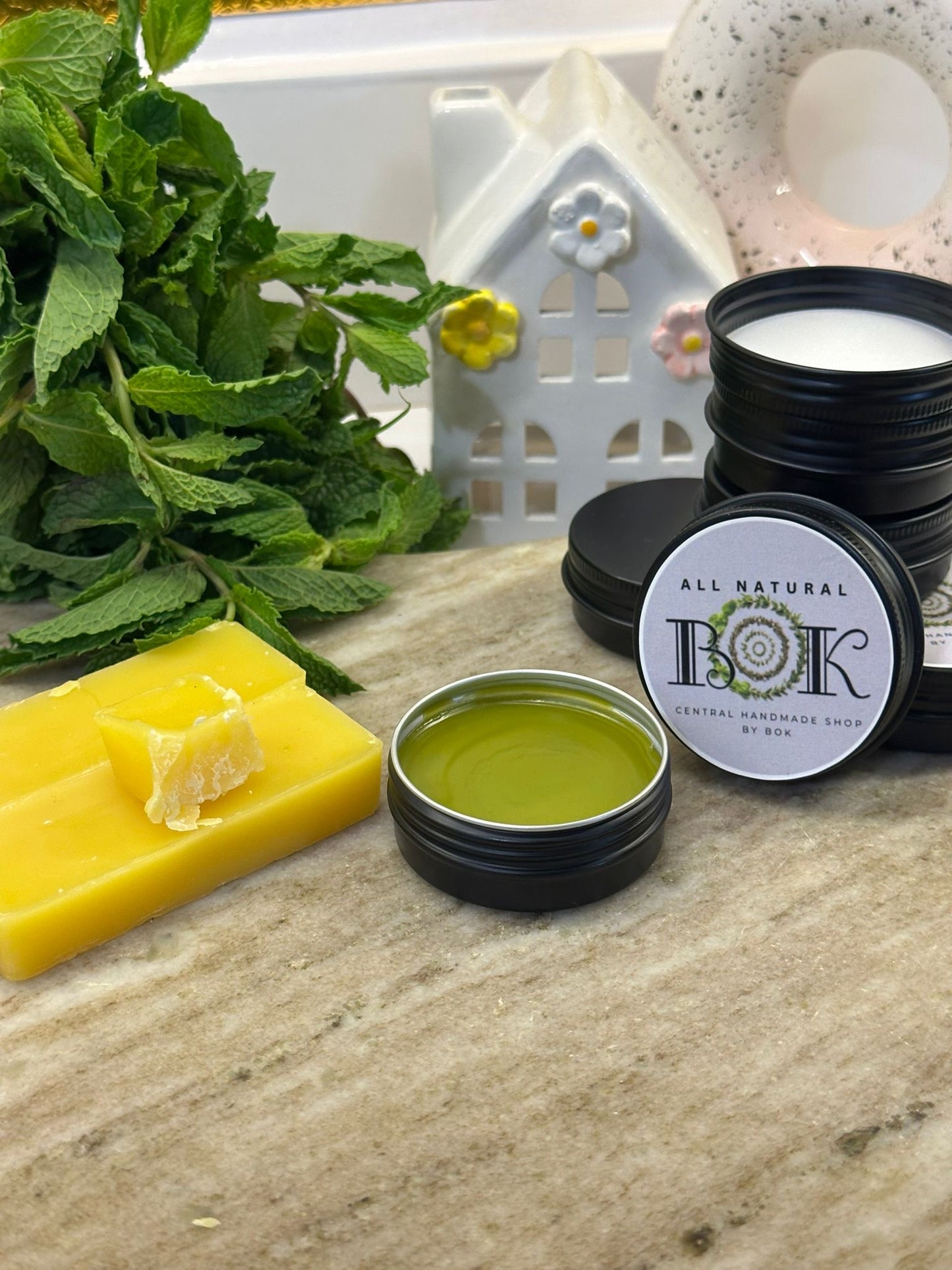 Bálsamo labial de cera de abejas MENTA (todo el cuerpo)