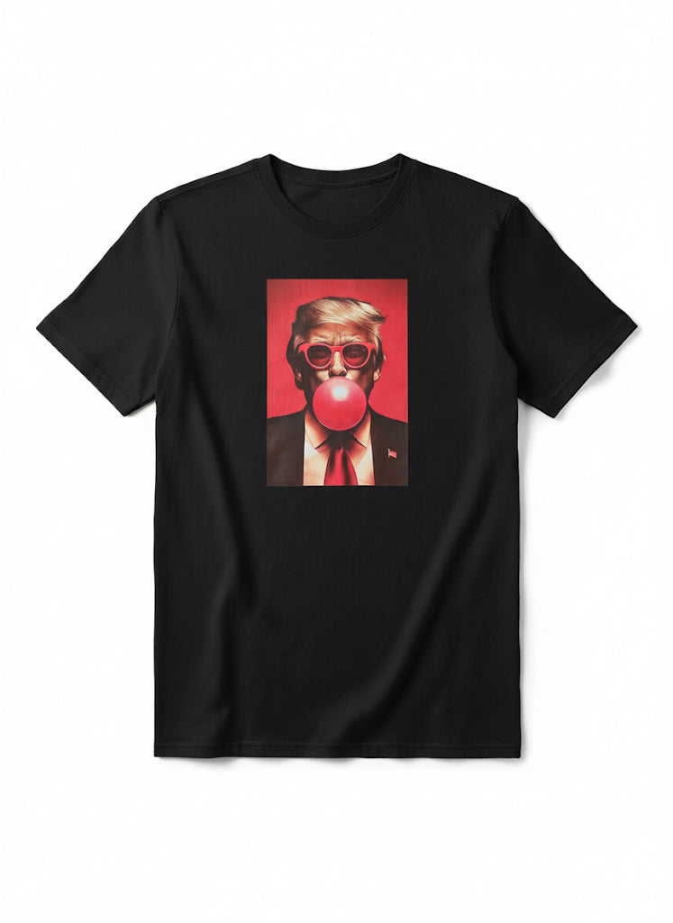 Camiseta unisex negra "The Bubblegum Boss"